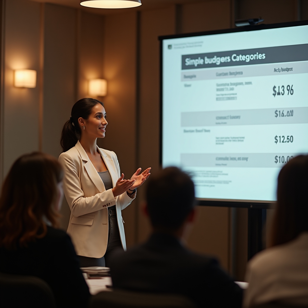 Sessione di webinar su finanza e minimalismo con partecipanti attenti